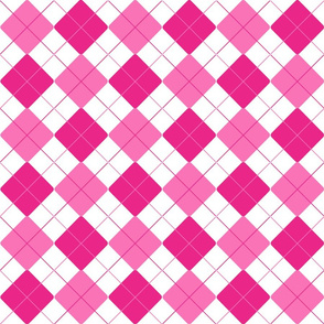 Peppermint Pink Alternating Argyle