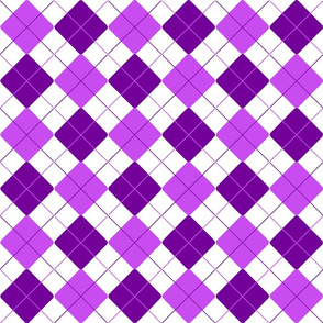 Purple Lilac Alternating Argyle