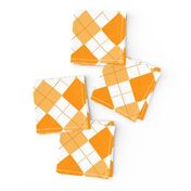 Orange Alternating Argyle