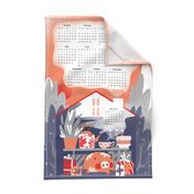 Sunset tea time. 2019 Calendar tea towel