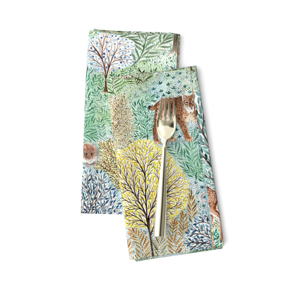 Windermere Woods - highly detailed watercolor forest