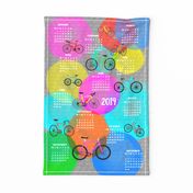 2019 Cycling All Year Tea Towel