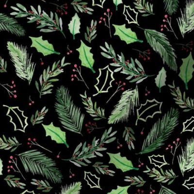 Christmas Pattern - black