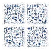 Watercolor Nautical pattern