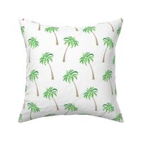 Coconut Palms on White