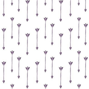 3" Purple Arrows // White