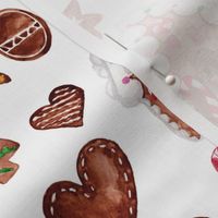 8" Gingerbread Christmas // White