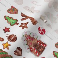 4" Gingerbread Christmas // White