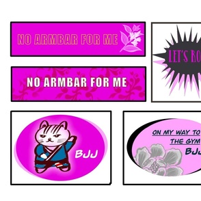 Brazilian jiu jitsu gi patches for women