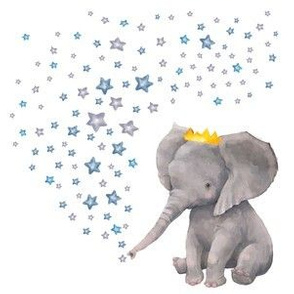 6" Baby Boy Elephant with Stars Mix and Match