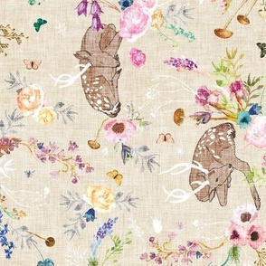 Fawn Garden (ivory) MED rotated