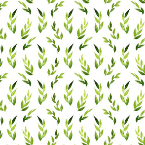 greeny leaves pattern_0_5x