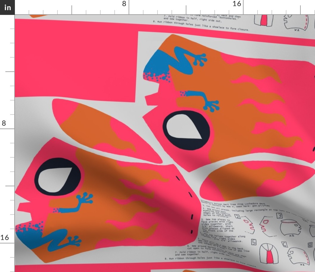 Poison Dart Frog Lucha Libre Mask