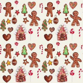 4" Gingerbread Christmas // Spring Wood