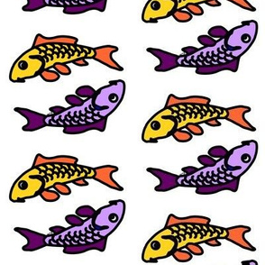 Dual Abstract Colorful Carp