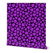 pebble hearts purple