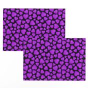 pebble hearts purple