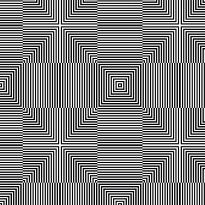 Black and White Op-Art Pattern