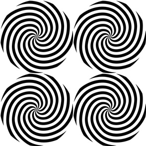 Black and white spiral pattern