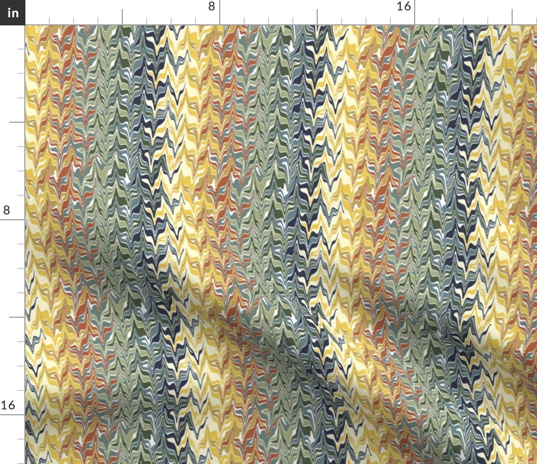 Marbleized Bayeux Palette Stripes 2