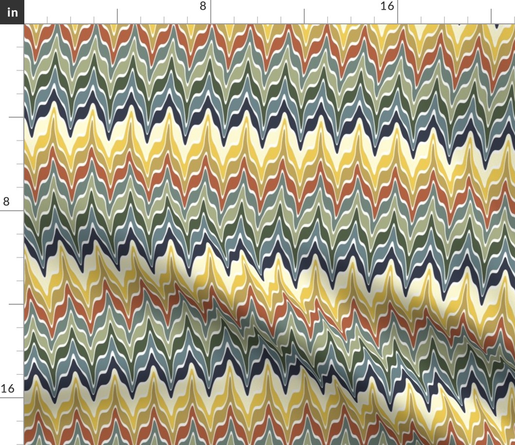 Marbleized Bayeux Palette Stripes 3