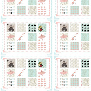 Quilting Squares in French Script Collection
