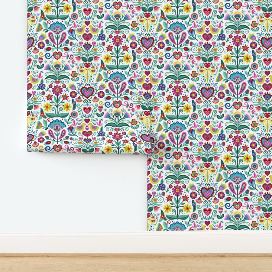 Hygge Folk Floral Pattern