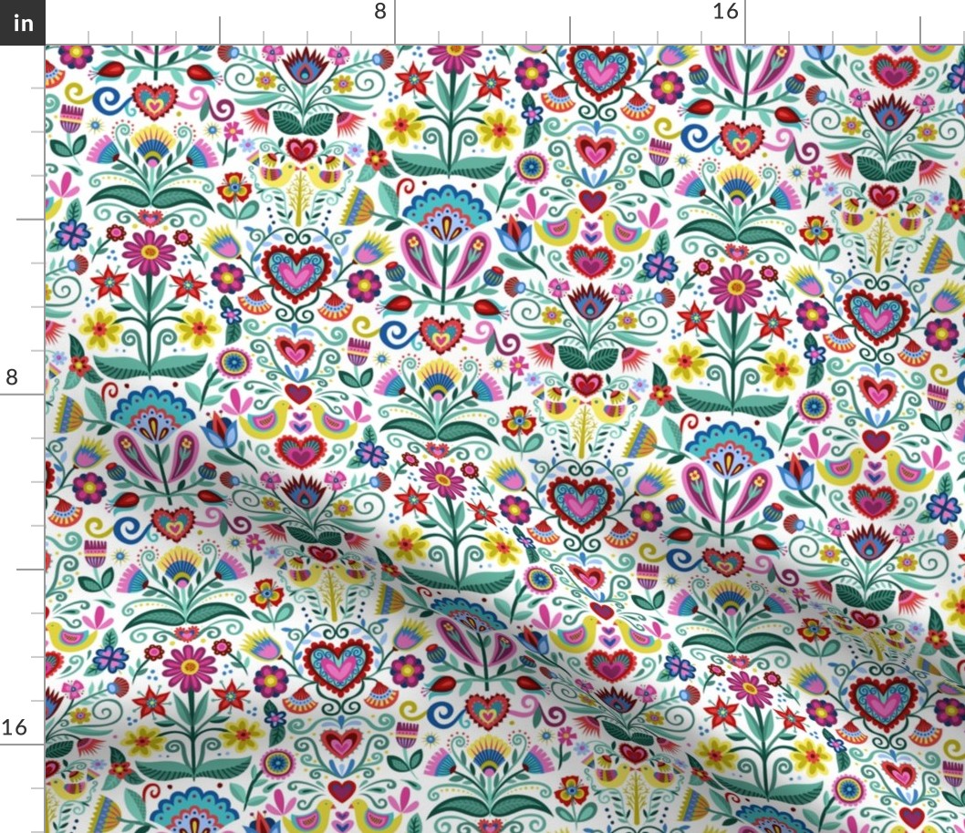 Hygge Folk Floral Pattern