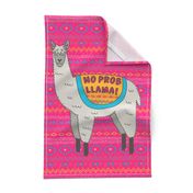 No Prob Llama Tea Towel