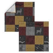 Always Quilt - Burgandy, Gold, Black - Wizard Quotes