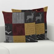 Always Quilt - Burgandy, Gold, Black - Wizard Quotes