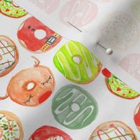 4" Christmas Donuts // White