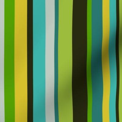 Groovy Stripe Green