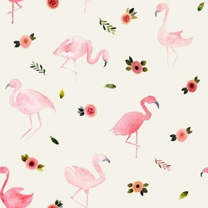 Flamingos and Florals // Spring Wood