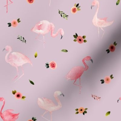 Flamingos and Florals // Maverick Lavender