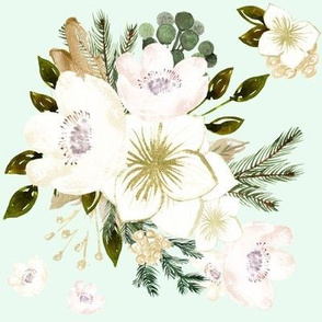 8" Pine Florals // Tara Mint
