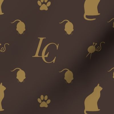 Louis Cat Fluff Luxury Cat Pattern