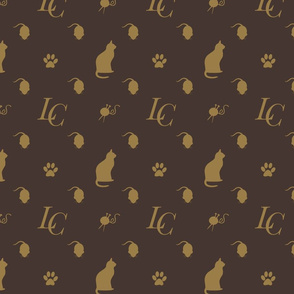 Louis Cat Fluff Luxury Cat Pattern