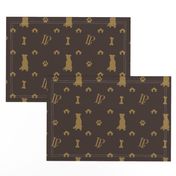 Louis Pitbull Luxury Dog Bling Pattern