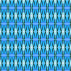 Canoes and Rafts Geometric, Blue