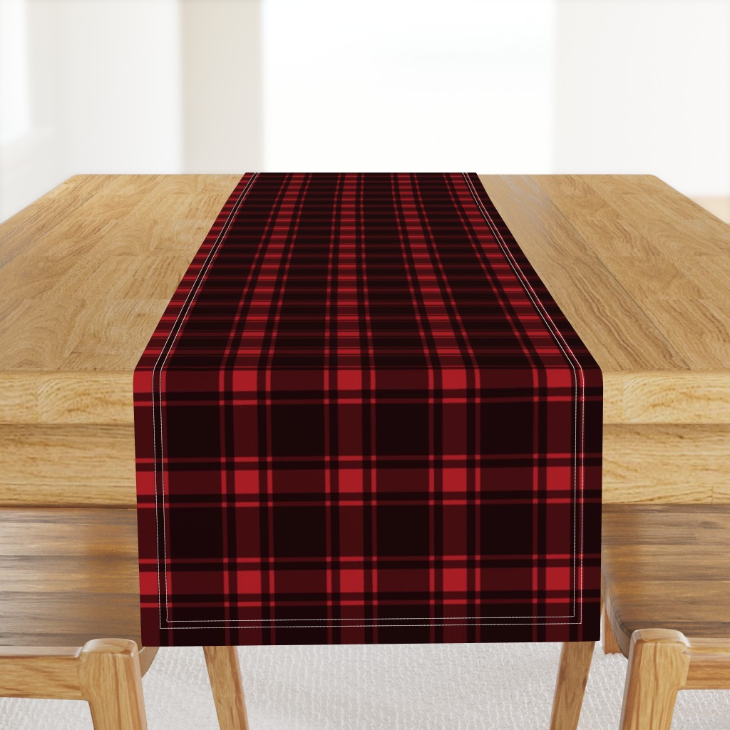 Minimalist Middleton Tartan in Red + Black