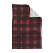 Minimalist Middleton Tartan in Red + Black