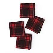 Minimalist Middleton Tartan in Red + Black