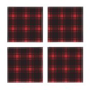 Minimalist Middleton Tartan in Red + Black