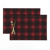 Minimalist Middleton Tartan in Red + Black