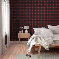 Minimalist Middleton Tartan in Red + Black