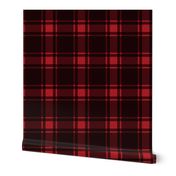 Minimalist Middleton Tartan in Red + Black