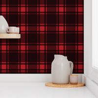 Minimalist Middleton Tartan in Red + Black