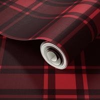 Minimalist Middleton Tartan in Red + Black