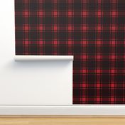 Minimalist Middleton Tartan in Red + Black